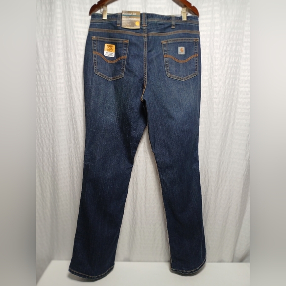 Carhartt Ladies Relaxed Fit Boot Cut Jasper Jeans NWT (RARE) 12 Tall - Picture 5 of 12